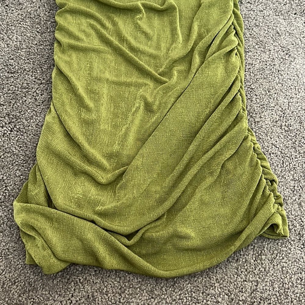 One Shoulder Ruched Bodycon Sleeveless Dress - Picture 3 of 5